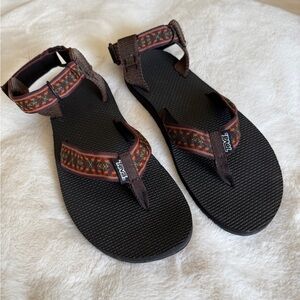Teva Brown and Multicolor Sandals